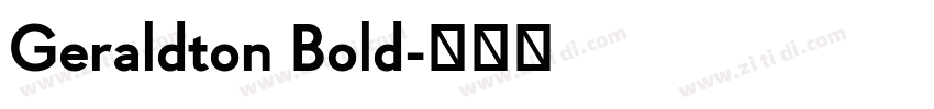 Geraldton Bold字体转换